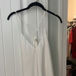 White dressy Free People tank size M